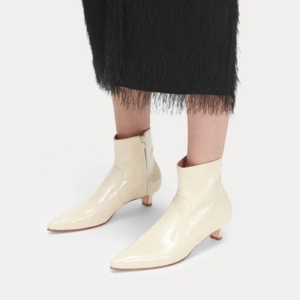 Rachel Comey Pimm Bootie Cream Crinkle Real Leather - Picture 4 of 8